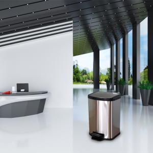 Quality Anti Aging 3.17 Gallon SS Pedal Dustbin wholesale
