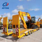 60t New Dropdeck Lowboy Semi Trailer Heavy Equipment Carrier Truck