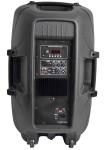 Black Active Speaker System Plastic DJ Cabinet / Square Entertainment Speakers