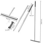 Professional Stainless Steel Window Squeegee Shower Water Scraper