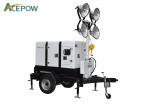 Outdoor 4 Stroke 380V 1500RPM Lighting Tower Generator