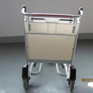 Quality Industrial Aluminum Airport Carts Luggage Cart Self Adjusting Automatic Brake Front Bumper For Guard wholesale