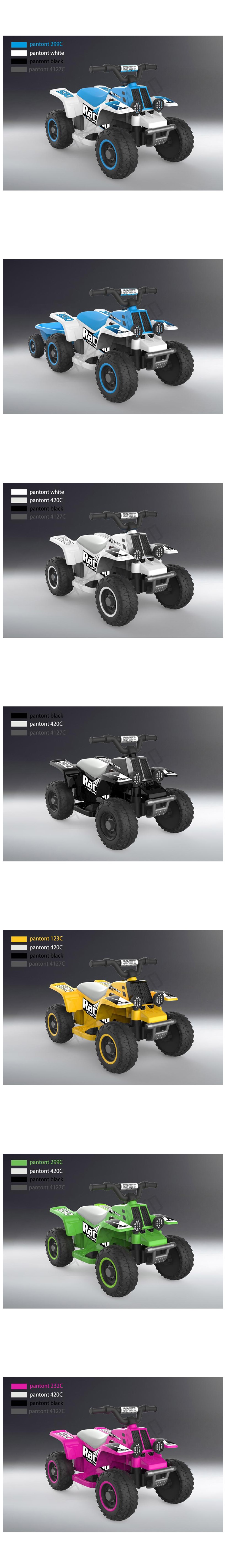 Size 71*42*45 6V ATV Ride On Electric Car For 2-8 Years Old Kids