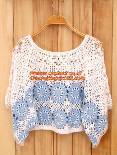 Crocheted Lace Women Shirts For Dress Cover Up Casual Wearing Summer 2015 new