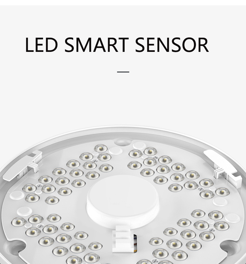 Motion-Activated Round Shade LED PIR Motion Sensor Ceiling Light For Hotels