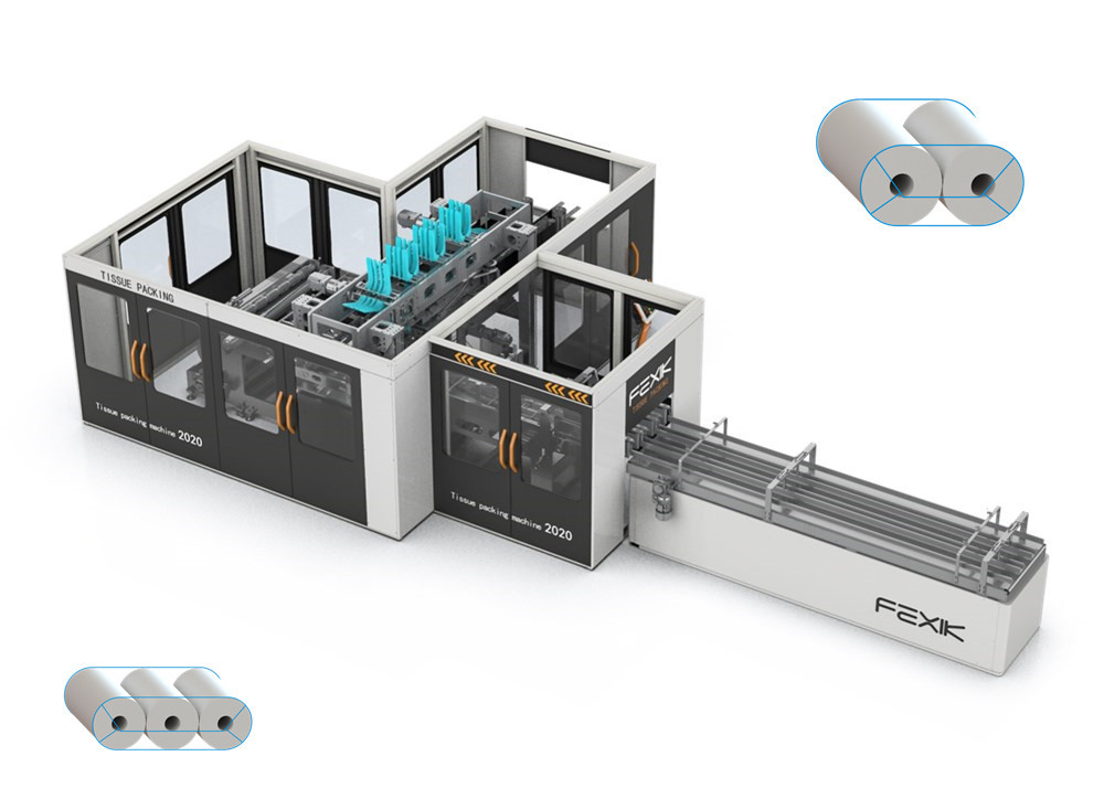 3 Lanes Tissue Paper Manufacturing Unit , 25mic Toilet Paper Production Line