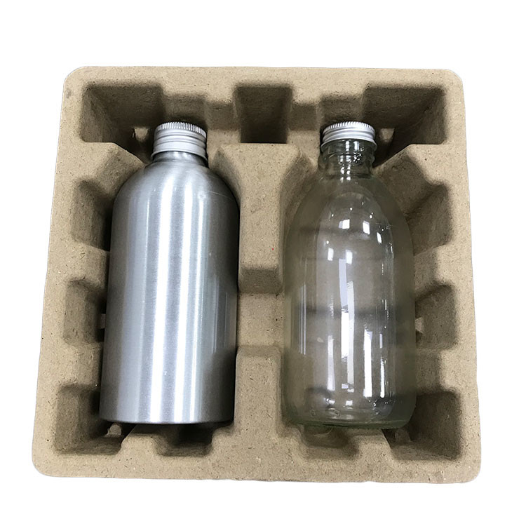 Compostable Moulded Pulp Tray Waterresistant Oilresistant Staticproof With Dry Press