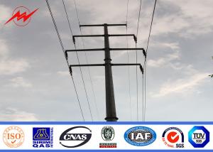 Quality Bitumen Galvanized Steel Pole For Electrical Power Transmission Line wholesale