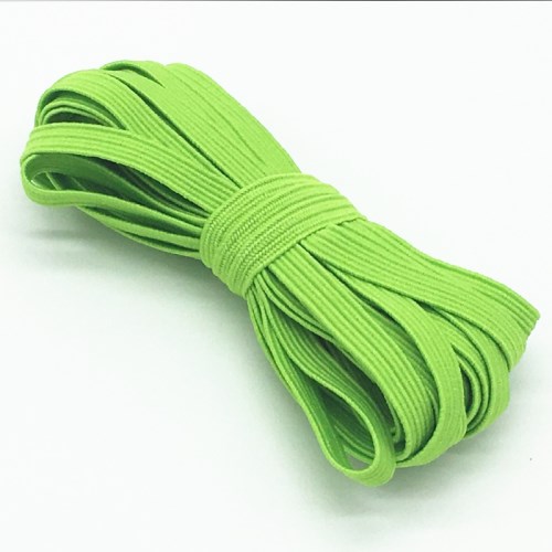 Wholesale flat elastic band tape for note book 6mm bundle packing colorful elastic cord