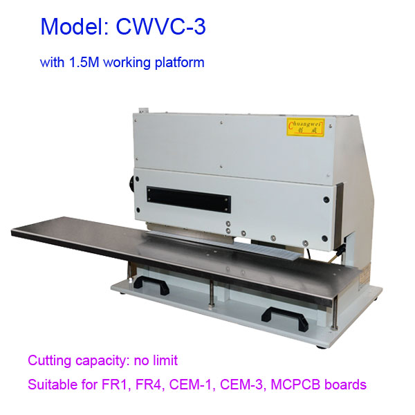 Pneumatic Pcb Cutting Machine With Two Linear Blades For Any Length Boards