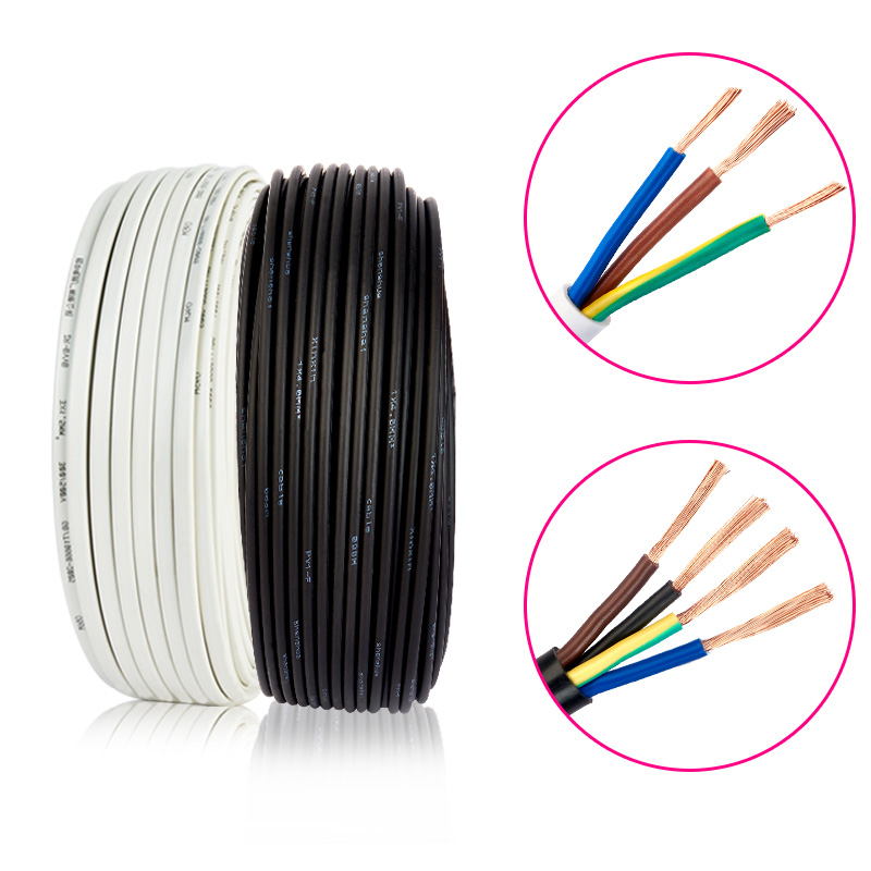 450V Copper Core Irrigation Control Wire RVV 2*0.75mm PVC Insulation