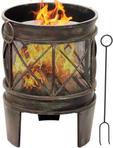 Quality Outdoor Wood Burning Barbecue Cast Iron Fire Pit Outside Patio Backyard Deck Heavy Duty wholesale