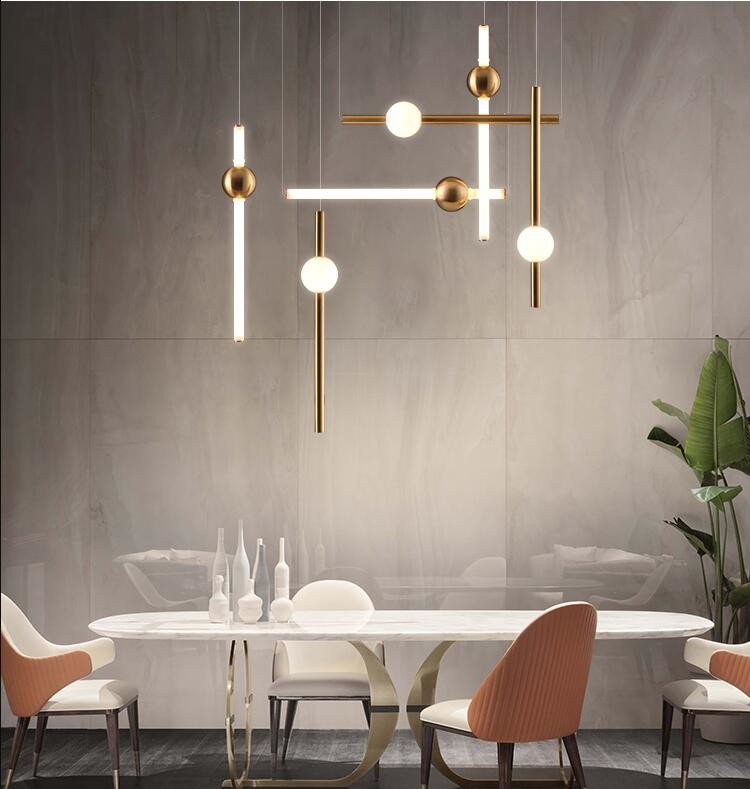 Modern simple creative led chandelier hanging pendant lamp office decorative ceiling pendant lamps