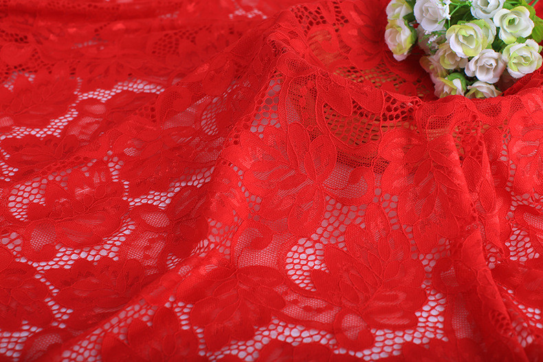2017 Hot Sale Garment Accessories Strech French Lace Fabric with Different Color-