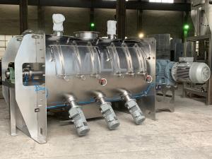 Quality Chemical Powder Horizontal Plough Mixer Stainless Steel Easy Operation wholesale