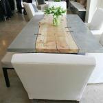 China Foshan City Concrete Patio Side Table for Outdoor Decor Concrete Table