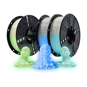 Quality Strong Toughness Glow 1.75mm PLA Filament 3D Printer State Coiled Industry wholesale