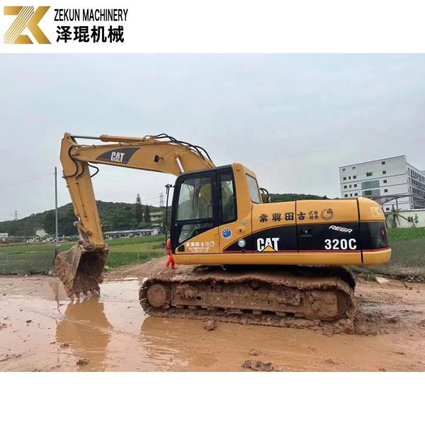 110KW Heavy Equipment Used CAT320 Excavator Caterpillar 320C Working Hours 4001