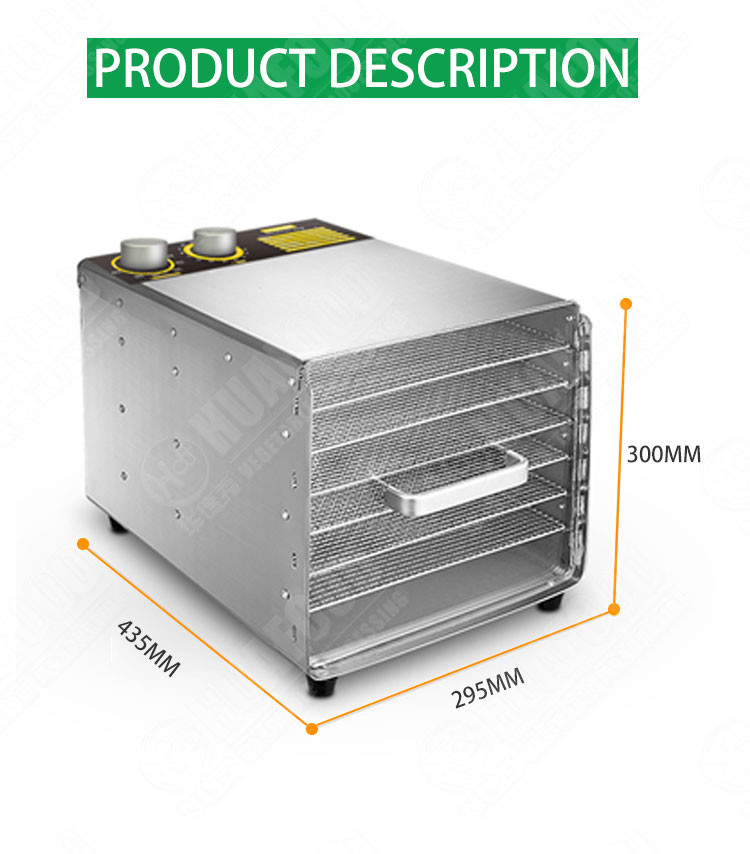Stainless Steel Rotary Fruit 16 Layers Food Drying Machine