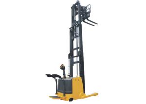 Quality Single Scissor Reach Truck Forklift Standing Operation Type For Narrow Aisle Warehouse wholesale
