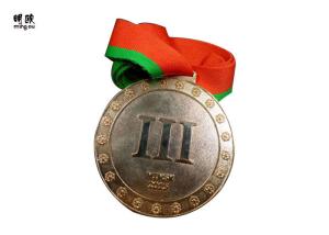 Quality Red Bronzed Brass Award Coins Medallions For Champion , Customized wholesale