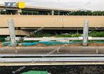 Yellow Orange Roller Crash Barrier Anti Rust For Vehicle / Road Protecting