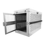 Silver 48" XXL Heavy Duty Collapsible Dog Crate Foldable Pet Cage Puppy