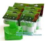 Eco friendly Dog Waste Pet Poop Bags Refill Rolls with dipenser, bone shape