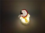 High Quality Wireless Christmas LED Decoration Mini Light up Snowman Plastic Toy