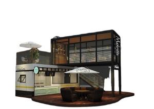 Quality Wood Plastic Panel 40GP Coffee Shop Shipping Container wholesale
