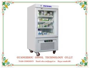Quality OP-801 Interior Fan Glass Solid Door Temperature Display Medical Drug Storage Freezer wholesale
