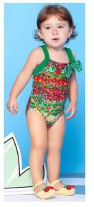 Quality Colourful, Flowery, One-piece Little Girl`s Swimsuit - Monet Baby wholesale
