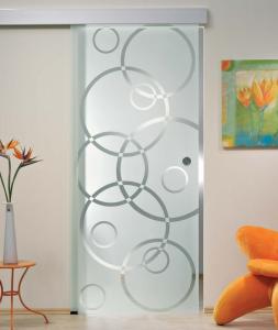 Quality 5/16&quot; Tempered Sliding Glass Doors With Smooth Surface Safety wholesale