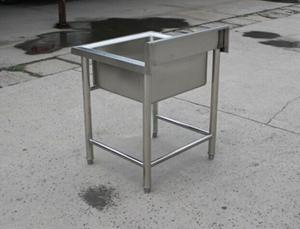 Quality Kitchen Equipment Stainless Steel Display Racks Commercial Single Sink wholesale