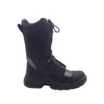 Black Leather Firefighter Boots Heat Insulation Firefighter Boots Steel Toe