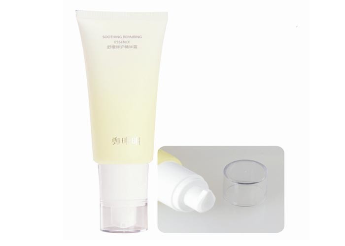 75ml 100ml Empty Plastic Cosmetic Tubes BB Cream Silk Printing Super Flat