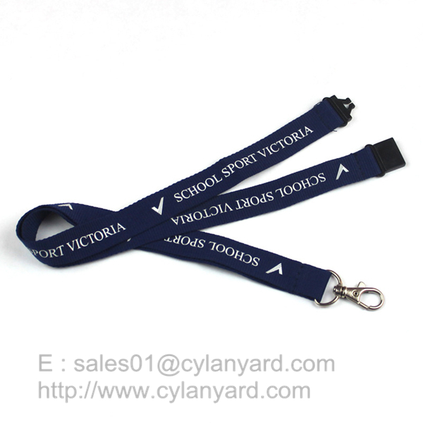 Blue Breakaway Clip Lanyards