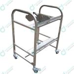 Stainless Steel 800mm High 40 Pieces JUKI Feeder Trolley