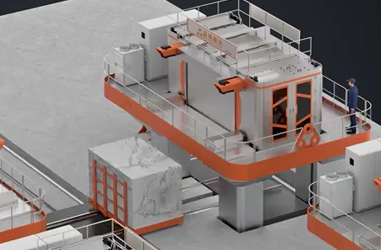 Efficient Intelligent Diamond Multi Wire Saw Machine For Marble Block
