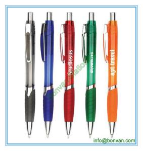 Quality transparent advertising plastic pen,click style wholesale