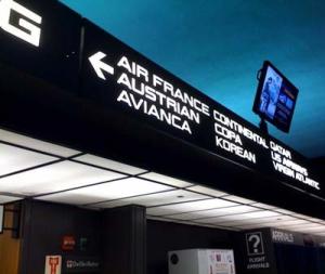 Quality Indoor Low Radiation Airport Sign System , Advertising LED Information Board Sign wholesale