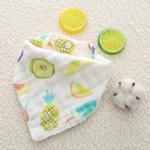 Unisex Lovely Triangle Toddler Feeding Bibs Waterproof EVA Material