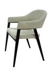Polyester Fabric Upholstered Dining Chair Livingroom Chair Armrest Chair Leisure