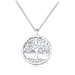 Quality 0.6in PVD Plating Sterling Silver Jewelry Necklaces 10 Gram CZ Necklace wholesale
