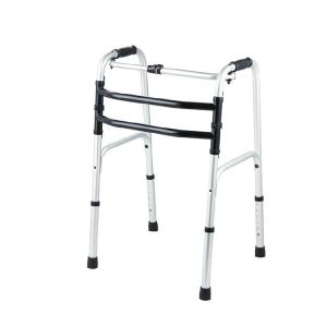 Quality Adult and Youth Single Button Aluminum Folding Walker wholesale