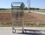 Stainless Steel Double 620MM Drying Carts With Trays
