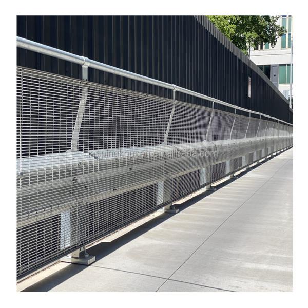Low Carbon Steel Wire 358 Security Mesh Fence for High Security Government