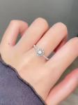Sunflower Lab Grown Diamond Rings Gift Proposal Engagement Wedding Rings