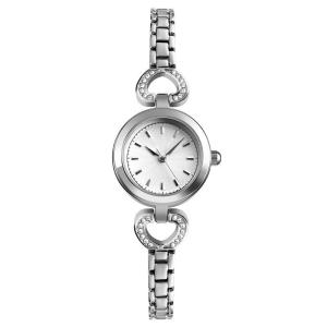 China Fine Grinding Stainless Steel Quartz Wrist Watch Diamond Encrusted Dial on sale