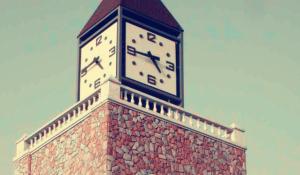 Quality train station building clock wholesale